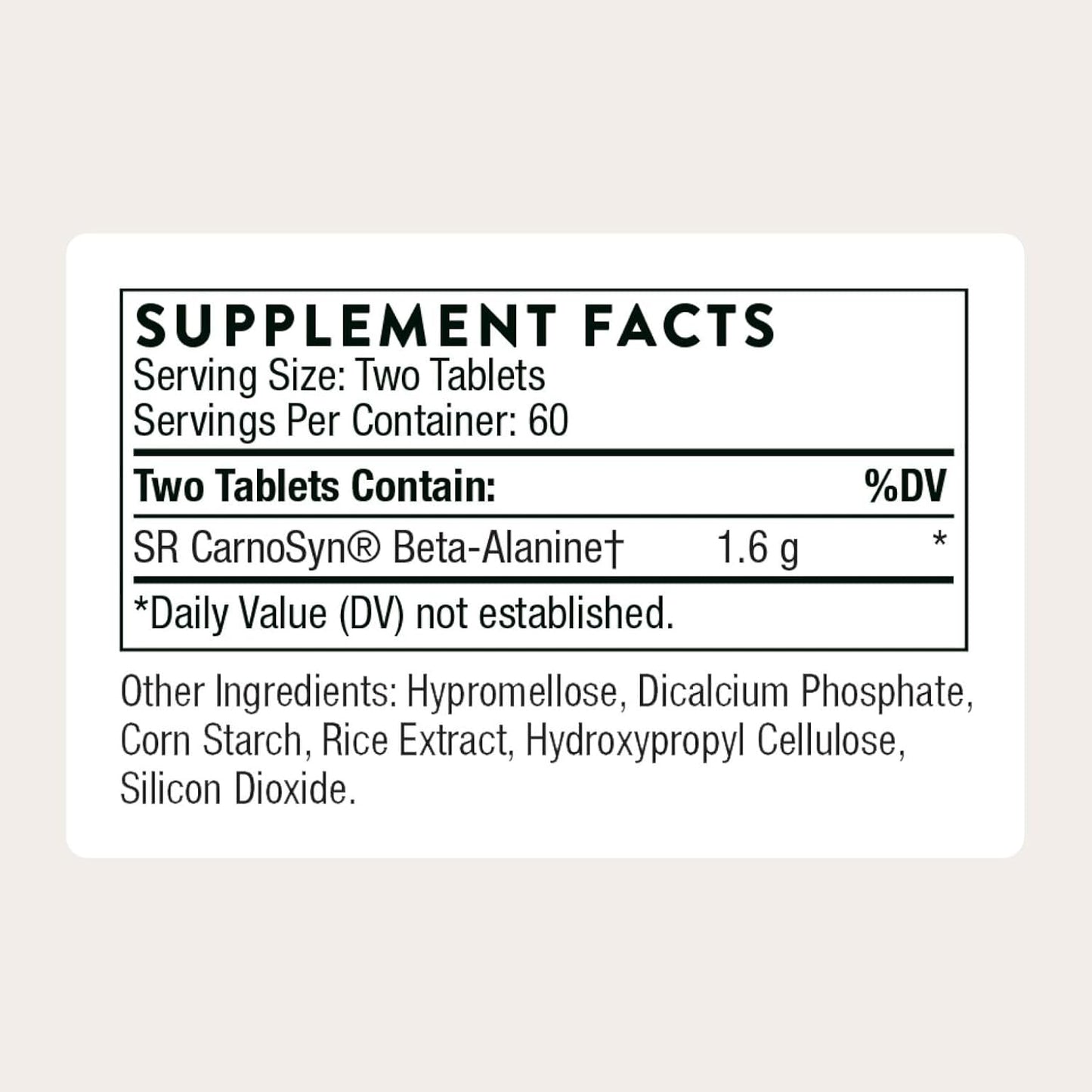 Thorne - Beta Alanine-SR NSF