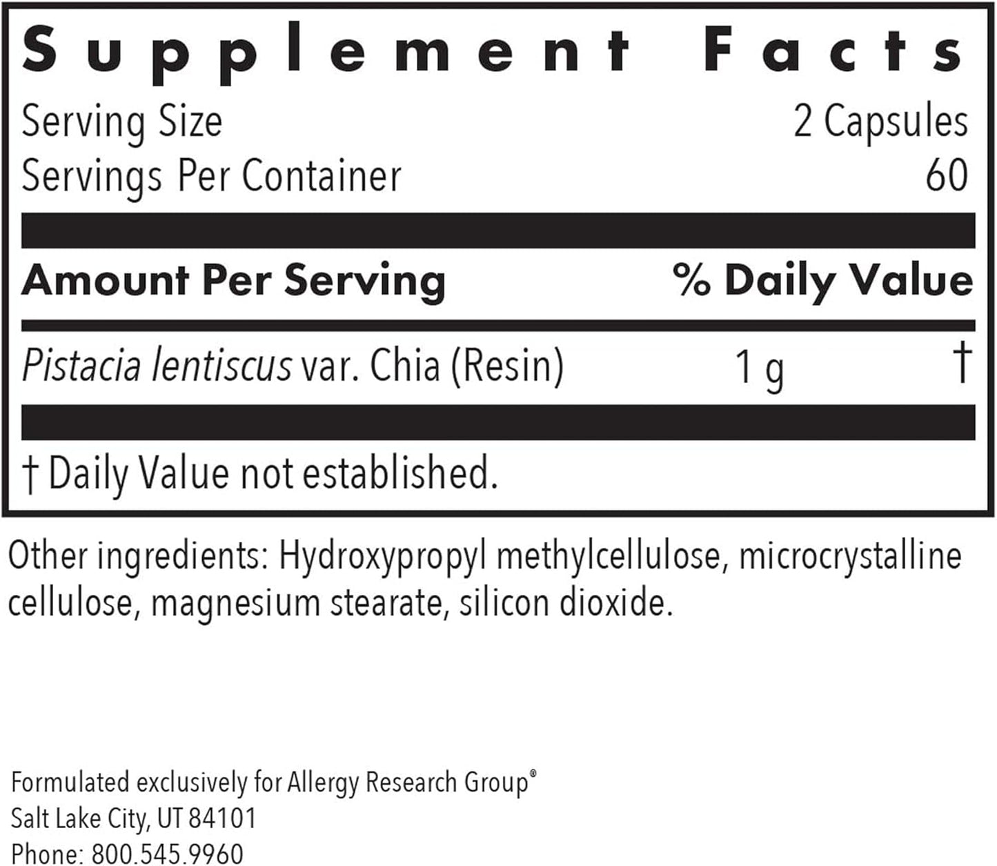 Allergy Research Group Mastica Digest - 120 Capsules