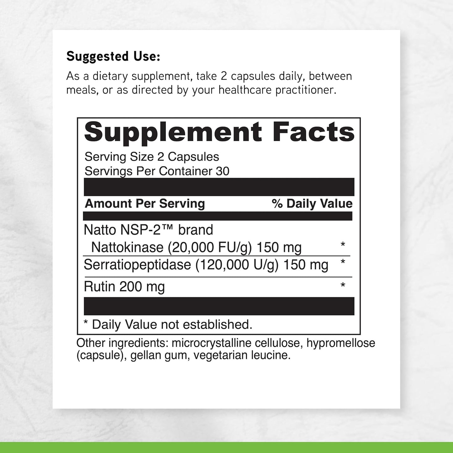 DaVinci Labs Nattokinase Plus - 60 capsules