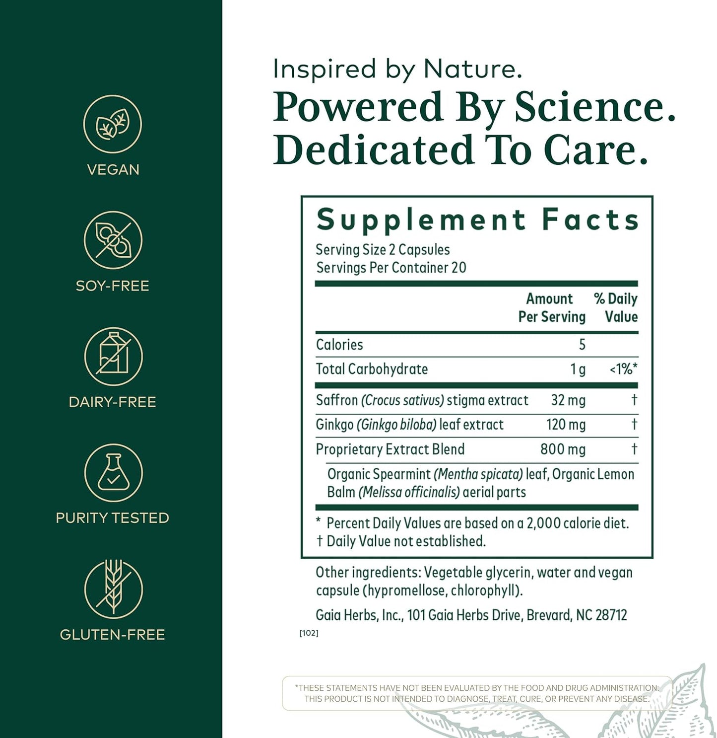 Gaia Herbs - Nootropic Focus - Kallpay