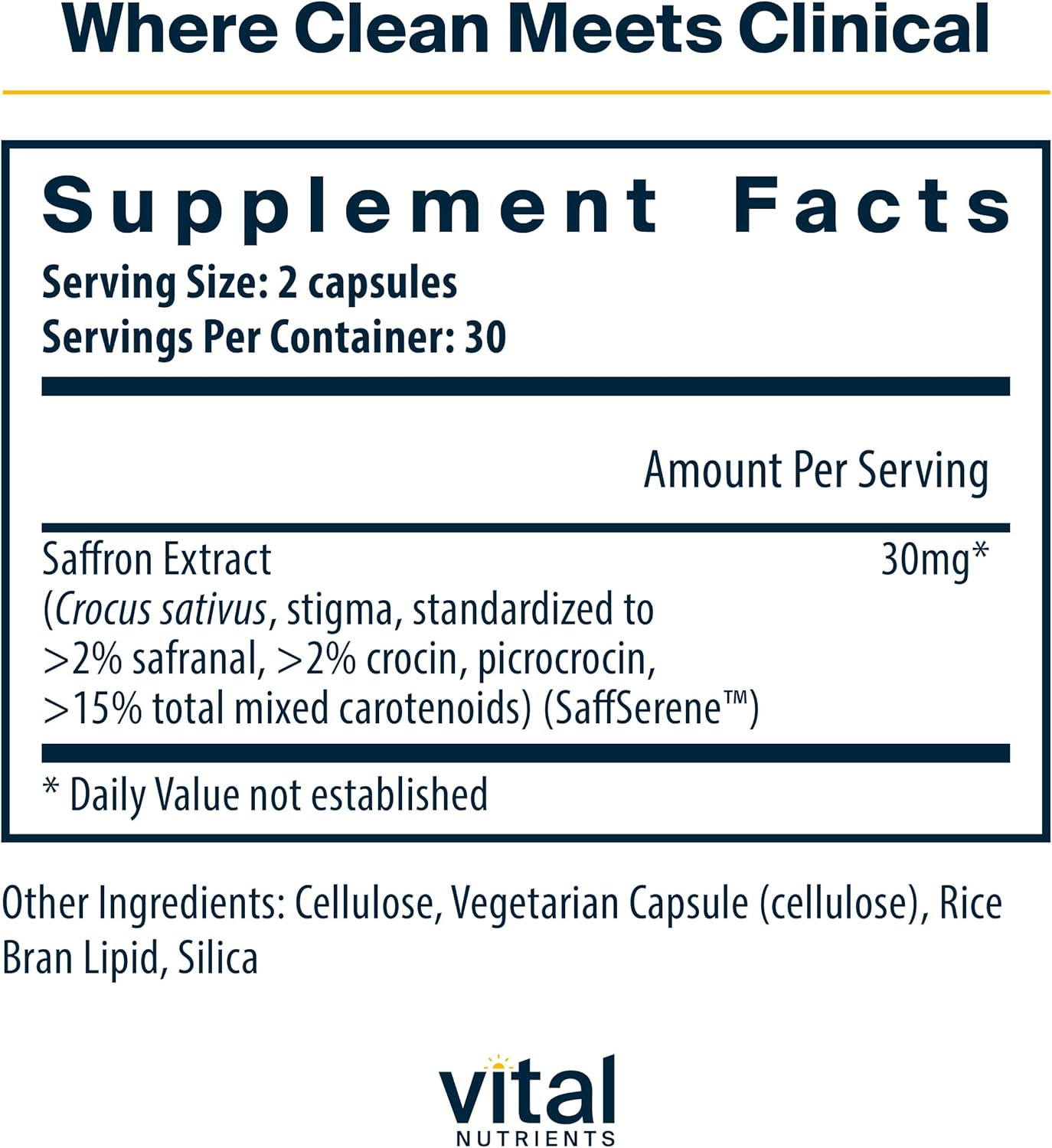 Vital Nutrients Saffron Extract - Kallpay