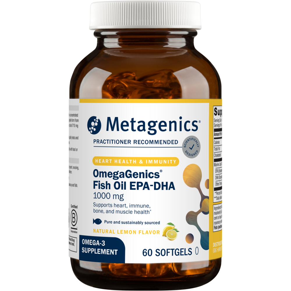 Metagenics OmegaGenics EPA-DHA 1000 Fish Oil - 60 Softgels