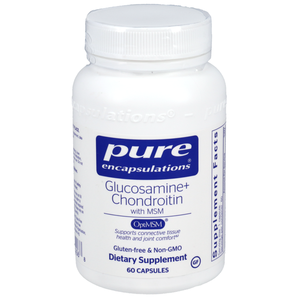 Pure Encapsulations Glucosamine and Chondroitin + MSM - 60 Capsules