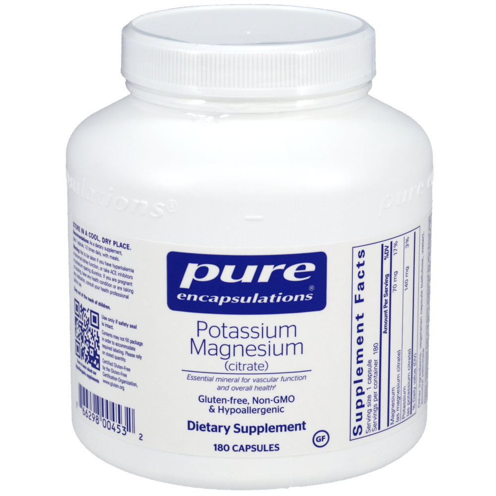 Pure Encapsulations Potassium Magnesium Citrate - 180 capsules