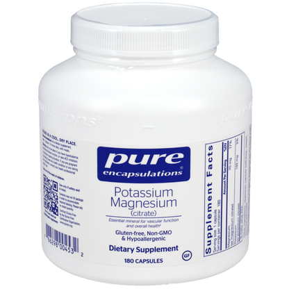 Pure Encapsulations Potassium Magnesium Citrate - 180 capsules