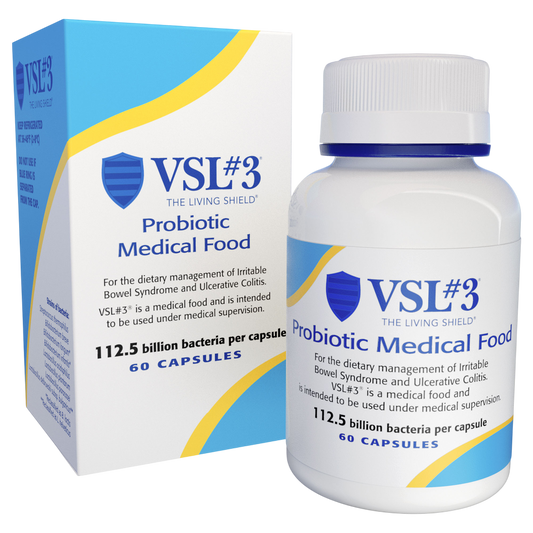 VSL#3 High-Potency, Multi-Strain Probiotic Capsules (112.5B CFU) - 60 capsules
