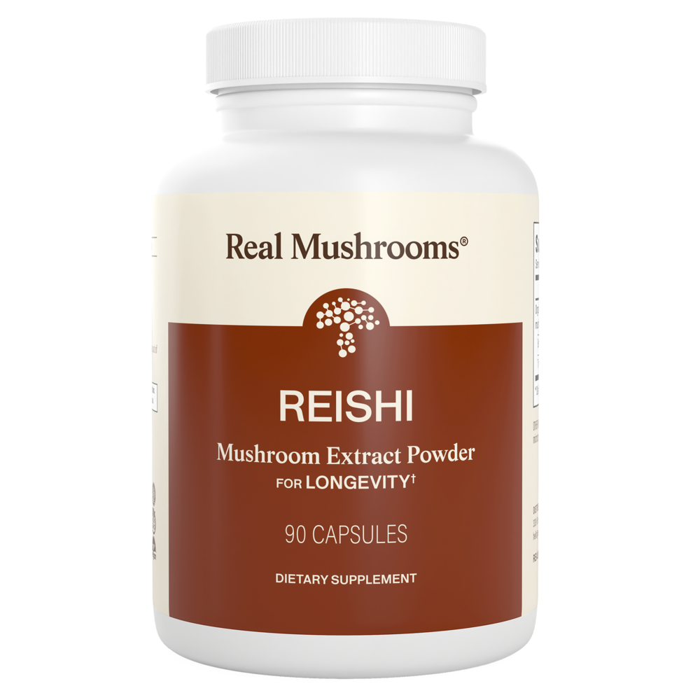 Real Mushrooms Reishi Mushroom Extract - 90 Capsules