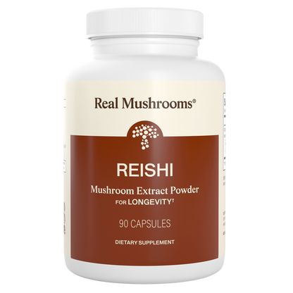 Real Mushrooms Reishi Mushroom Extract - 90 Capsules