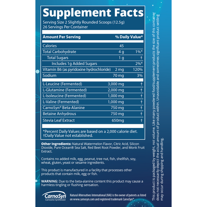 Metabolic Response Modifier - BCAA+G Reload - Natural Watermelon