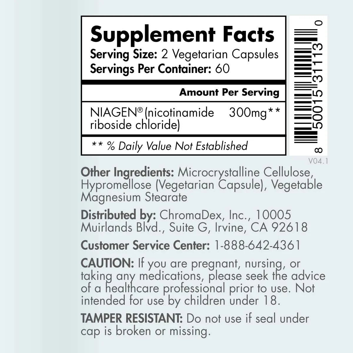 TRU NIAGEN 300mg Nicotinamide Riboside Chloride