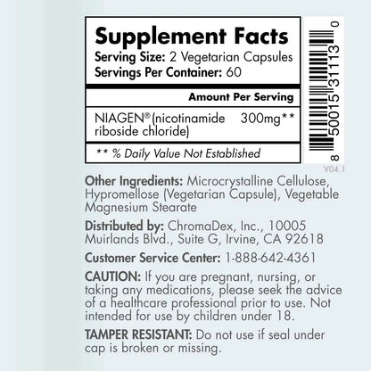 TRU NIAGEN 300mg Nicotinamide Riboside Chloride