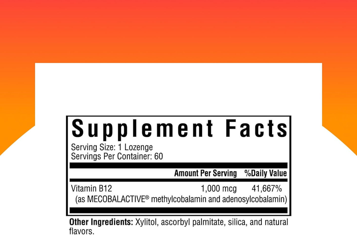 Seeking Health Methyl B12 1000mcg - 60 lozenges