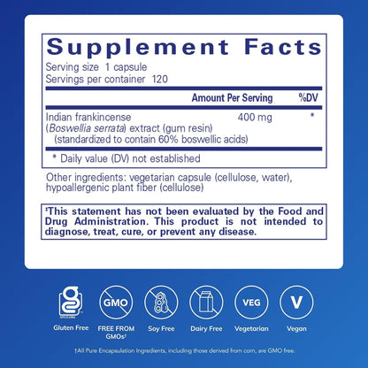 Pure Encapsulations Boswellia - 120 capsules