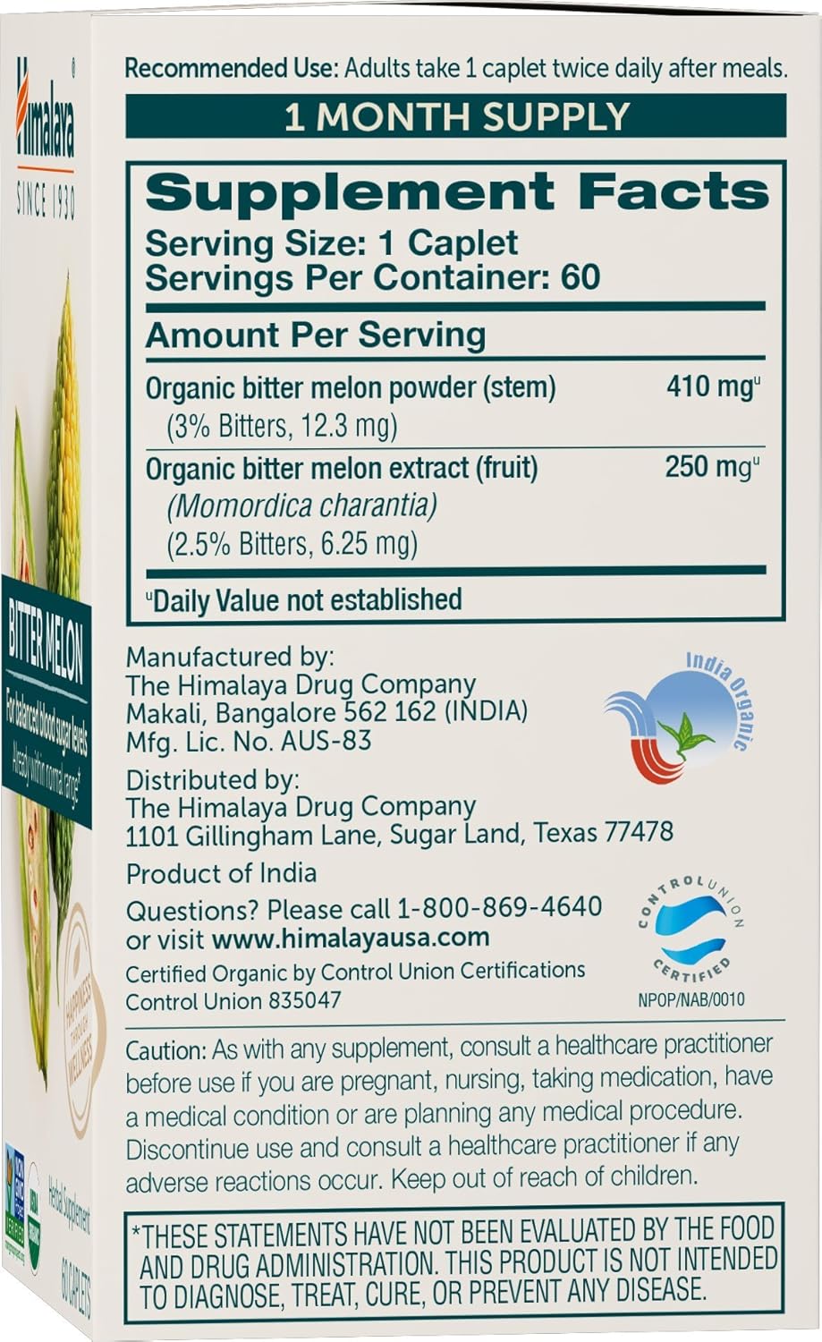 Himalaya Wellness Organic Bitter Melon