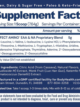 BodyHealth - PerfectAmino Powder, Lemon Lime