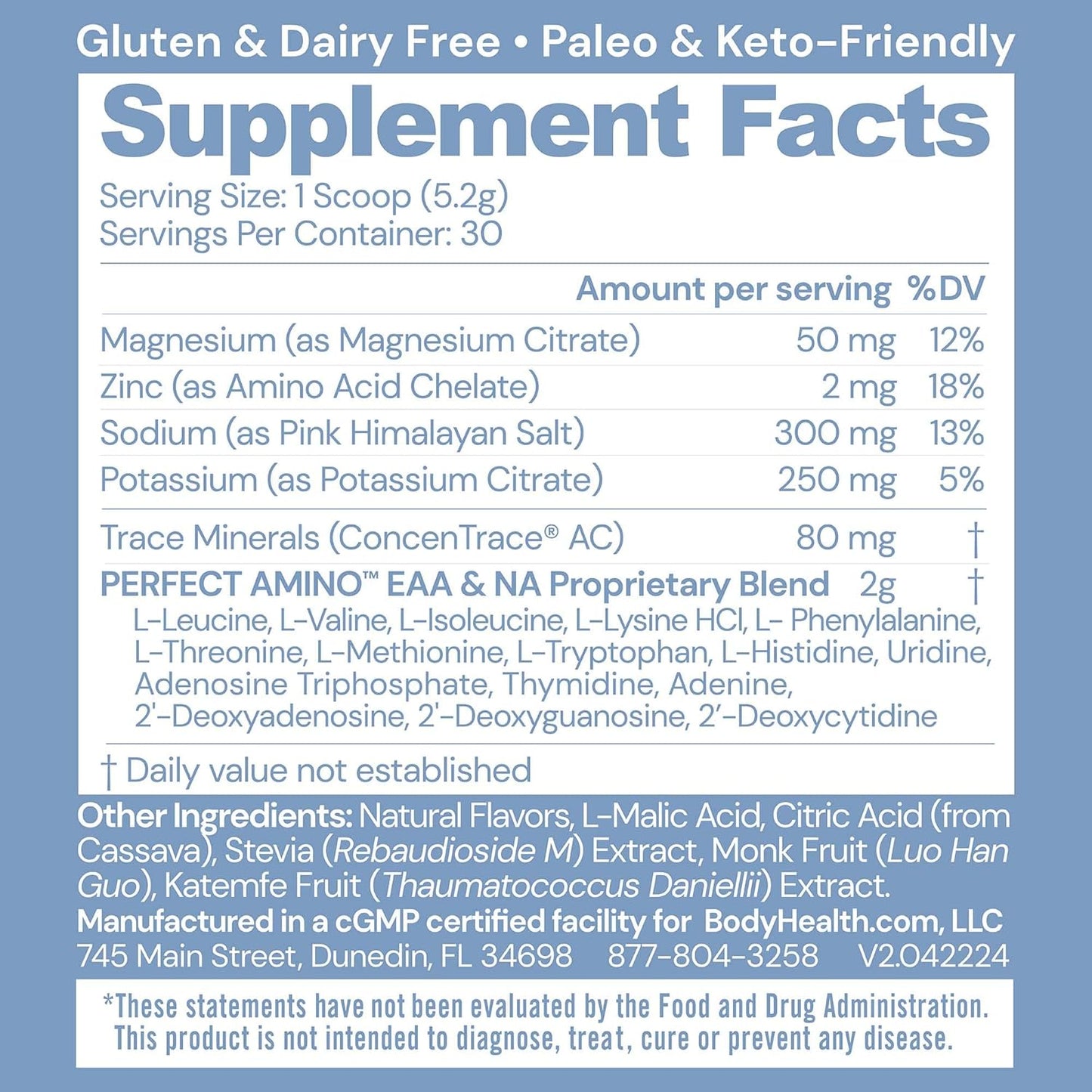 BodyHealth PerfectAmino Electrolytes - Kallpay