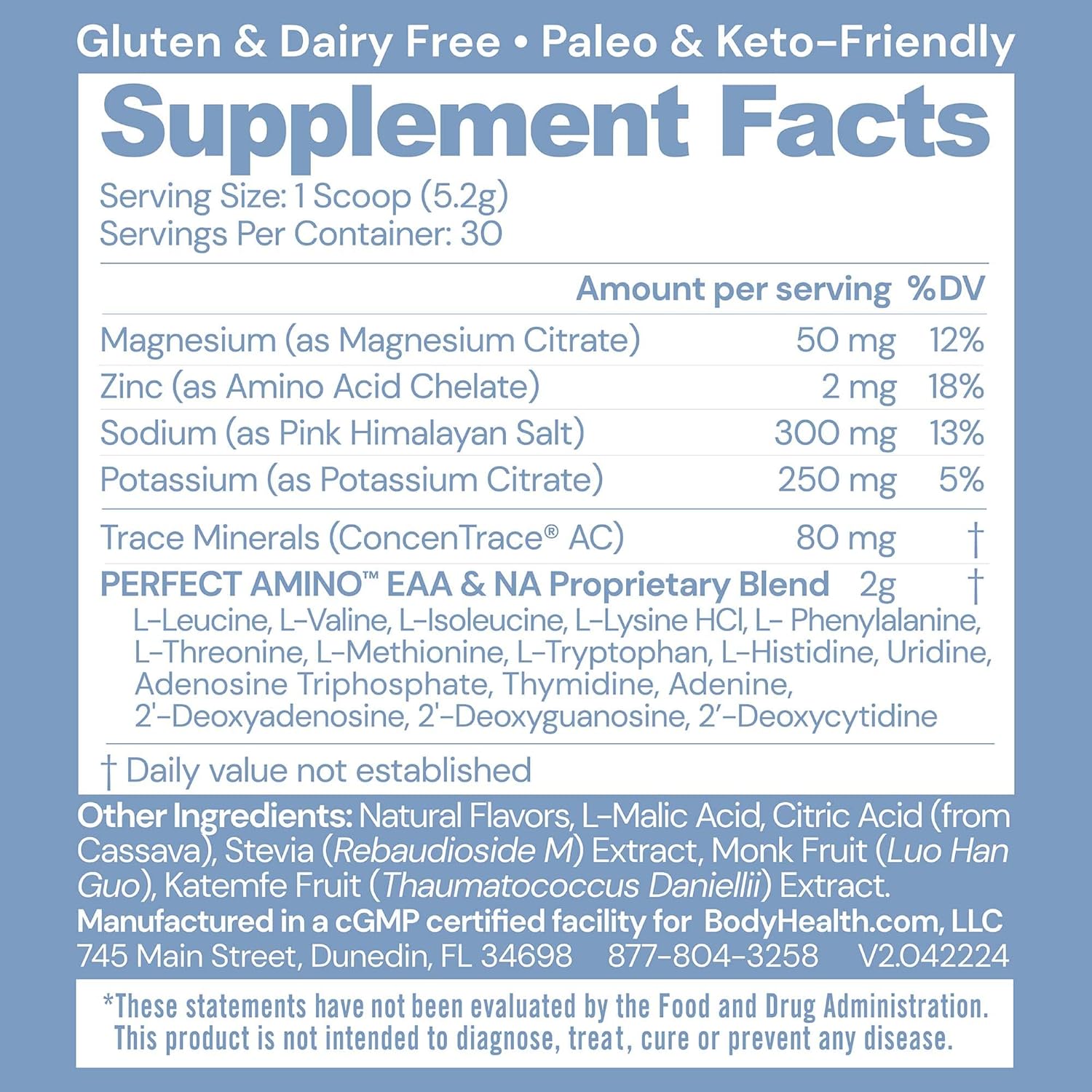 BodyHealth PerfectAmino Electrolytes - Kallpay