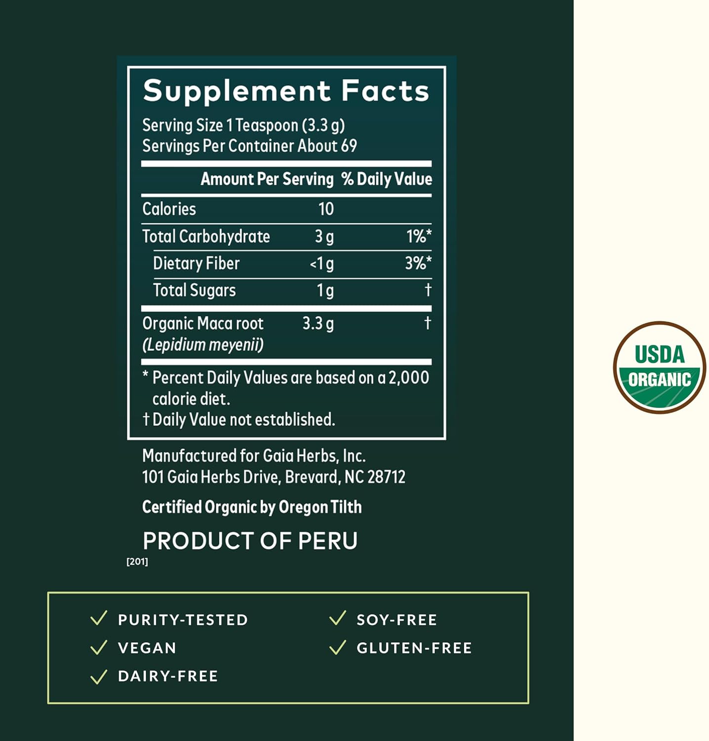 Gaia Herbs - Maca Powder - Kallpay