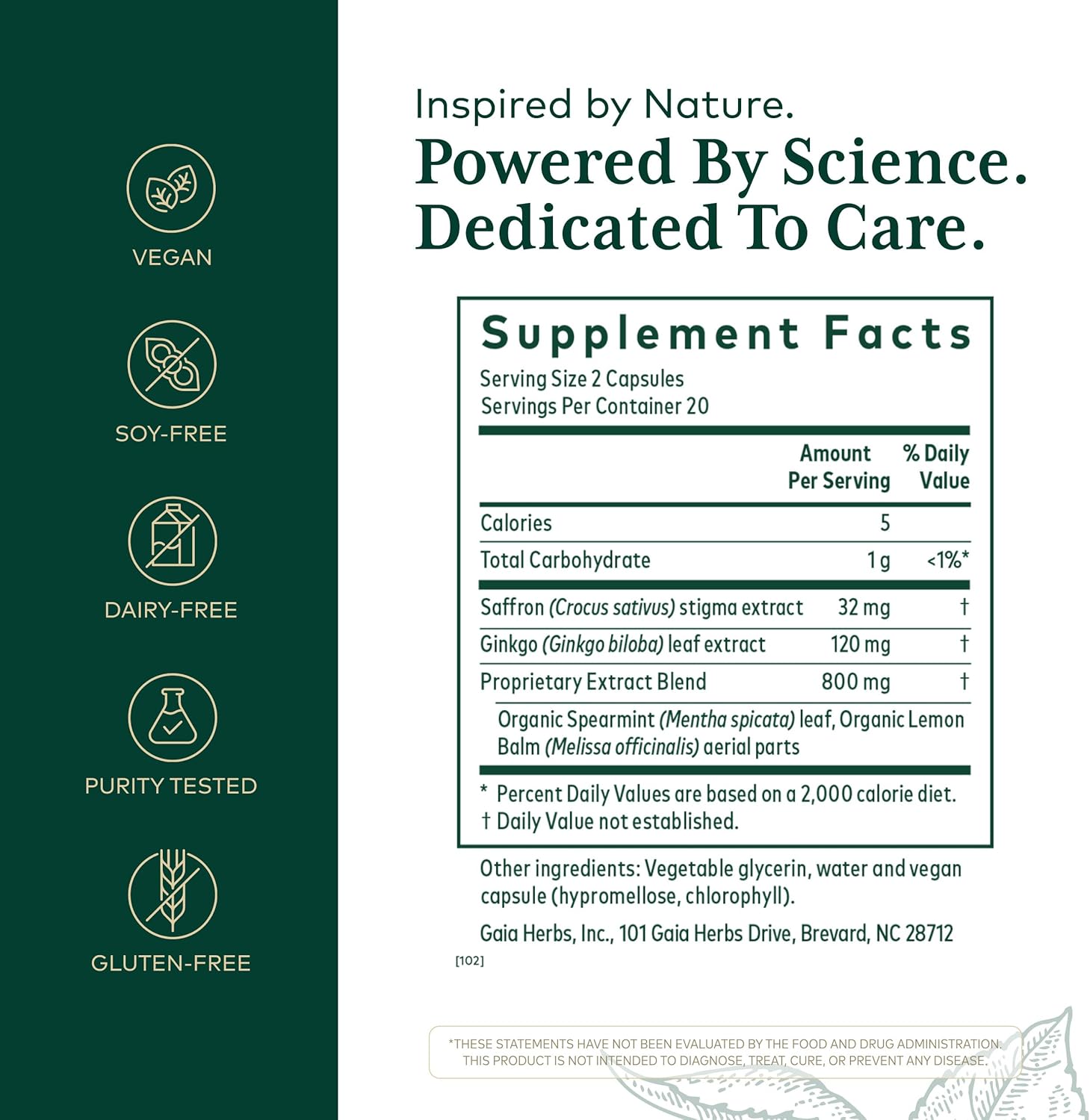 Gaia Herbs - Nootropic Focus - Kallpay