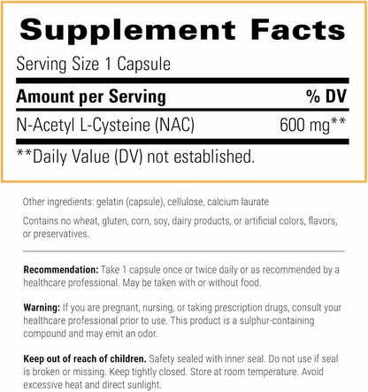 Integrative Therapeutics NAC N - Acetyl L - Cysteine - 60 Capsules - Kallpay