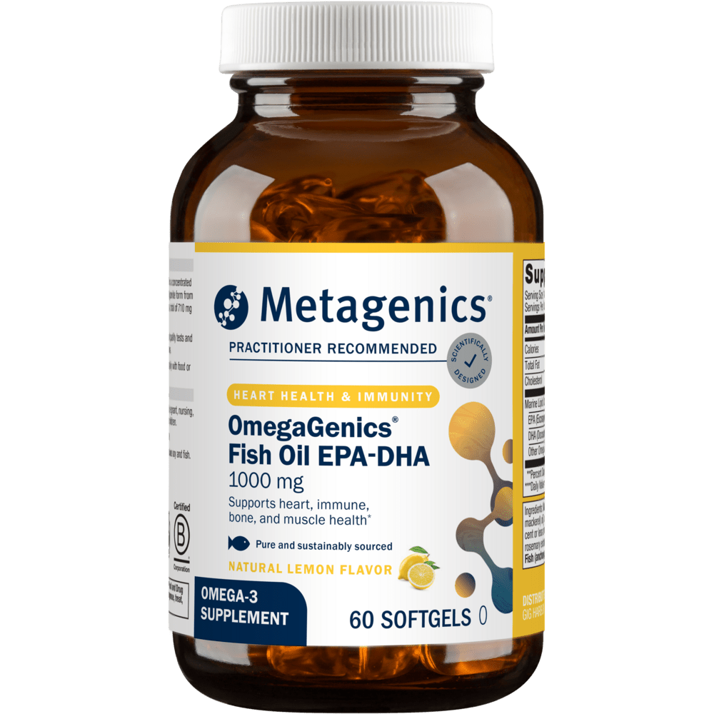 Metagenics OmegaGenics EPA - DHA 1000 Fish Oil - 60 Softgels - Kallpay