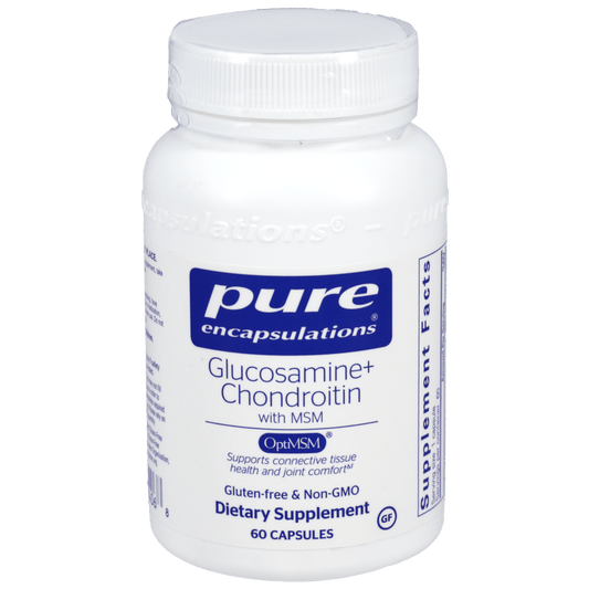 Pure Encapsulations Glucosamine and Chondroitin + MSM - 60 Capsules - Kallpay