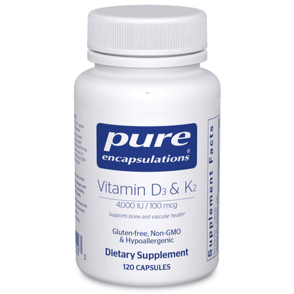 Pure Encapsulations Vitamin D3 & K2 - Kallpay