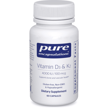 Pure Encapsulations Vitamin D3 & K2 - Kallpay