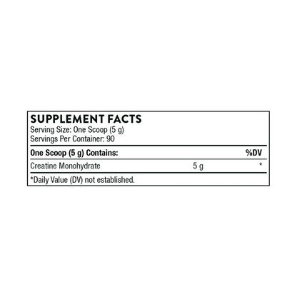 Thorne Creatine - Micronized Creatine Monohydrate Powder - Kallpay