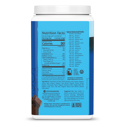 Warrior Blend Organic, Chocolate - Kallpay